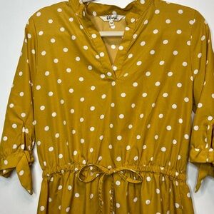 Yellow Polka Dot dress